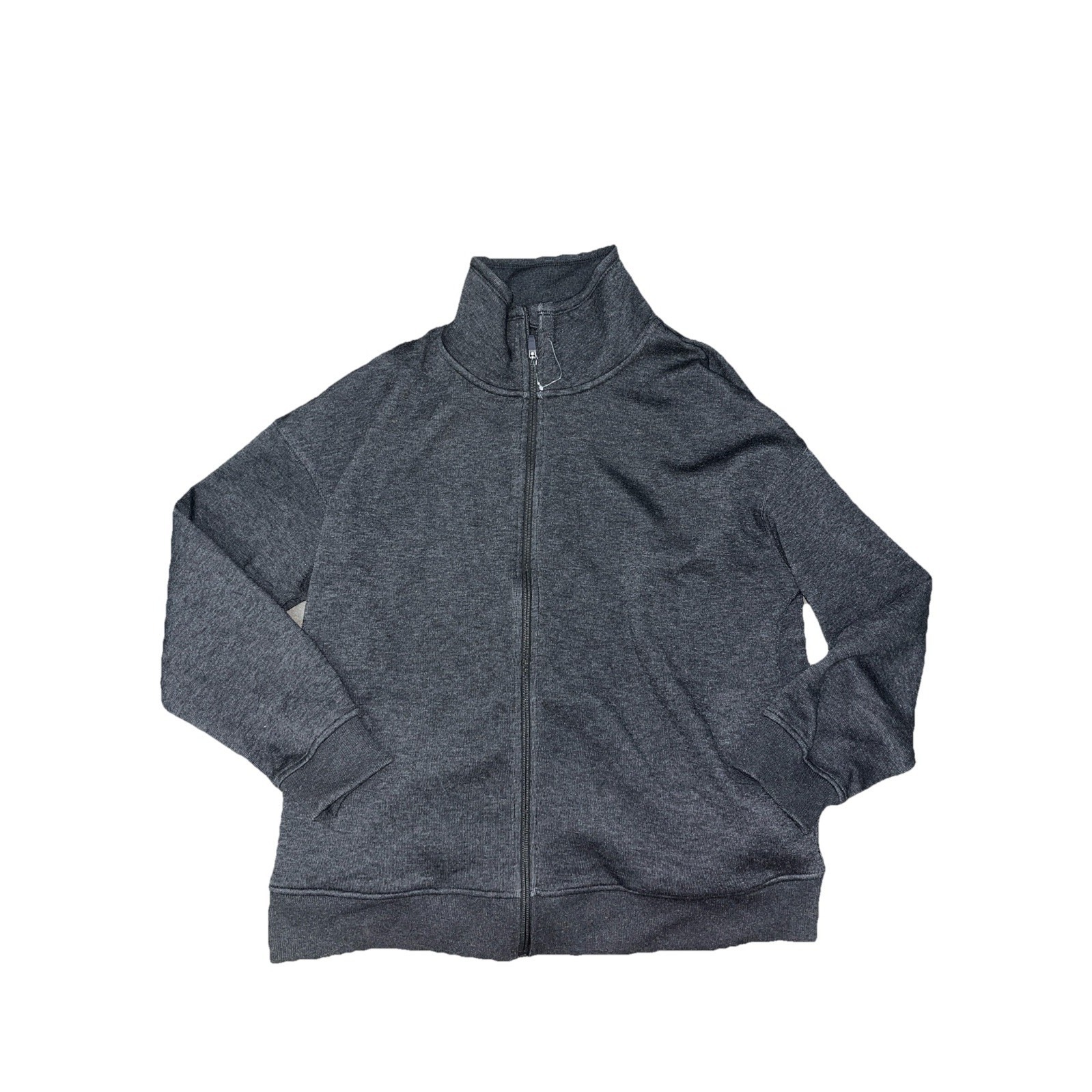 New Women's Charcoal Mondetta Velor Lined Funnel Neck Jacket *M*